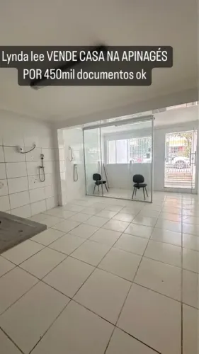 Vendo casa na APINAGES na Batista campos