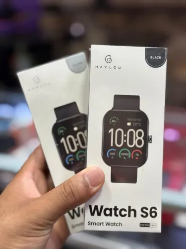 Smartwatch Haylou S6 Prata e Preto 