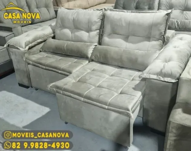 Sofá Retrátil 200cm - Casa Nova Móveis