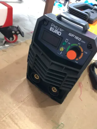 Máquina Solda Elétrica GP 160a 220v Pró Euro Completa