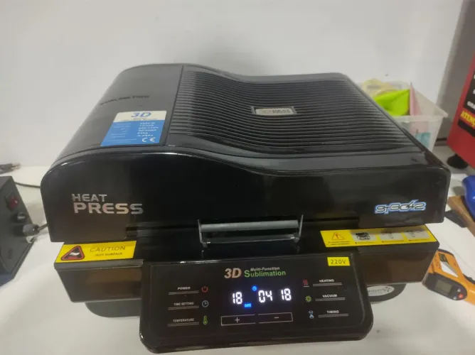 Impressora 3D HEAT PRESS Sublimação multifuncional 