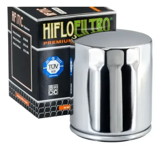 Filtro De Óleo Hf 171 Chrome  Harley Davidson