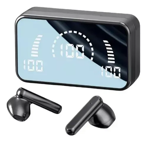 Fone de ouvido Bluetooth S20 Case Espelhado
