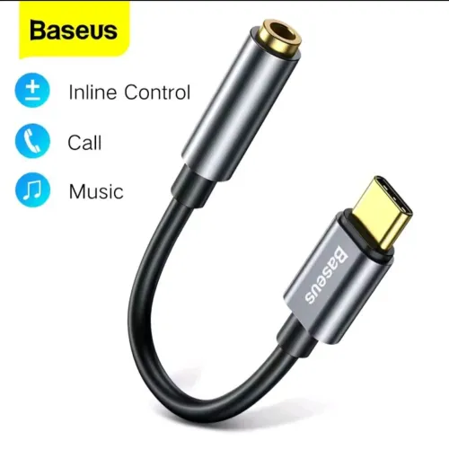 Adaptador Baseus USB-C para Fone de Ouvido 