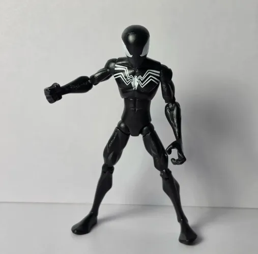 Spectacular Spiderman Black Suit Figure Marvel 2008