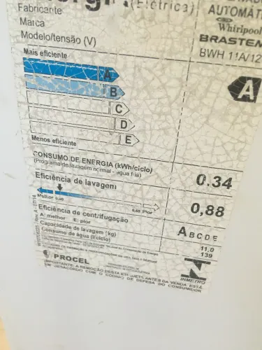 Máquina de lavar roupa Brastemp