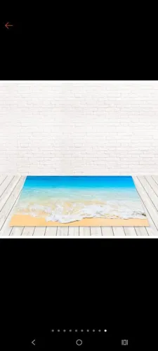 Tapete em lona semi brilho tema praia