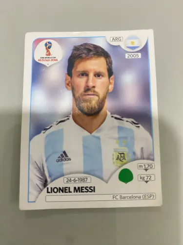 Lionel messi 2018 original figurinha panini
