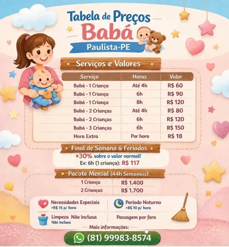 Eu trabalho como babá