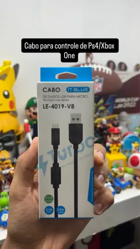 Cabo Carregador de controle Ps4/Xbox One