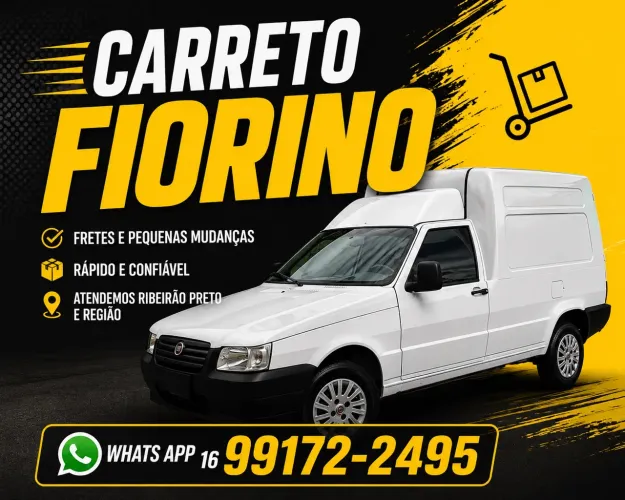 Carreto Fiorino em Ribeirão Preto | Fretes e Pequenas Mudanças