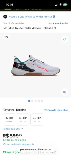 Tênis Under Armour