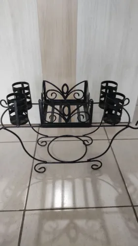 Suporte de Aço para pratos e talheres