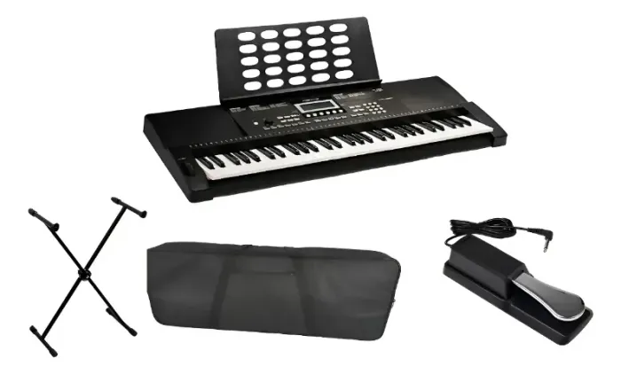 Teclado Roland Revas Kb330 com suporte, capa e pedal de sustain