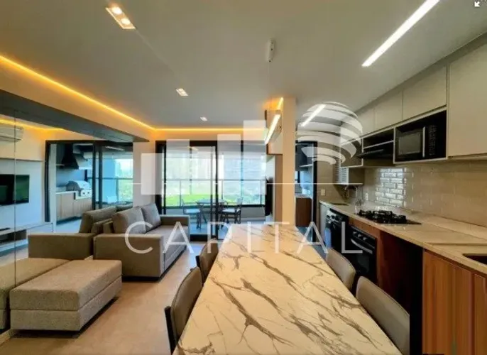 Apartamento Mobiliado, Com 2 Dormitorios E 75m² Para Locação Em Alphaville, Barueri