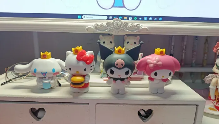 SANRIO coleção BK Burgue king my melody cinnamoroll kuromi e my melody