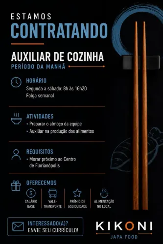 Auxiliar de Cozinha -