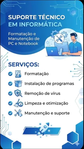 Suporte Técnico em Informática | Formatação e Manutenção de PC e Notebook