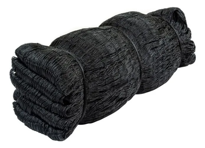 Rede De Polietileno C/nó Malha 50mm (¹/² Fardo) - Preta