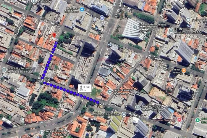 Prédio Comercial com 2 pavimentos para Locação na Cidade Alta- Natal/RN | 331,5 m² | Estru
