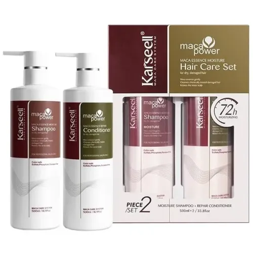 Kit Shampoo Karseell Maca Essence Moisture 500ml + Condicionador 500ml