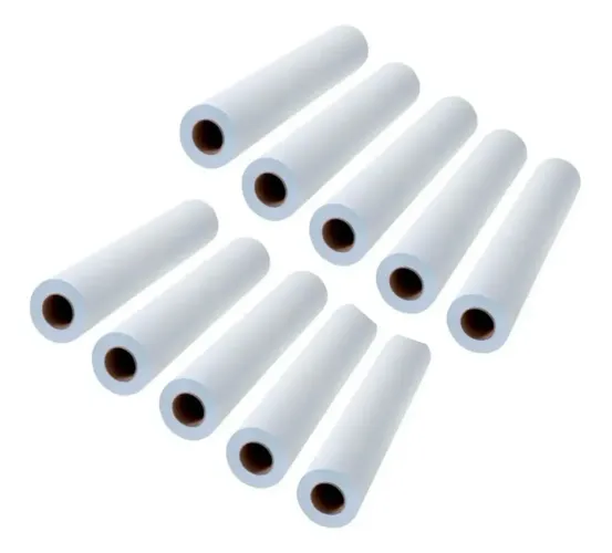 9x Papel Lençol Maca Hospitalar Eco 50cm x 50m