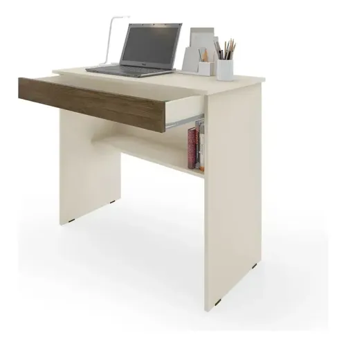 Escrivaninha mesa de estudos off white entrega e montagem grátis aproveite a oferta