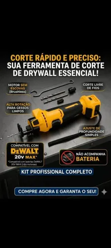 cortadora de gesso Drywall oara bateria dewalt