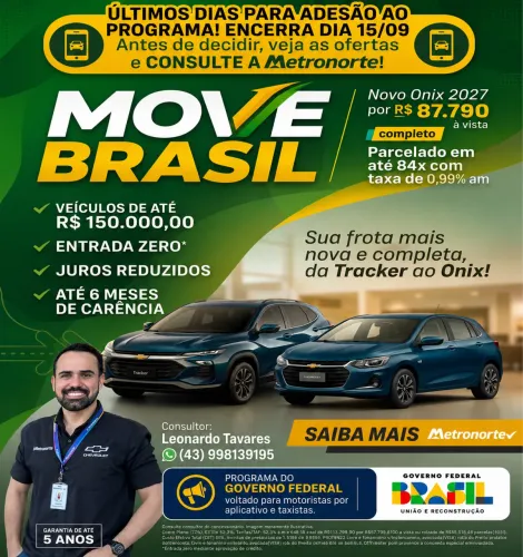Chevrolet Onix Hatch Eco 1.0 12V TB 5p Aut. (ÁLCOOL) 2027