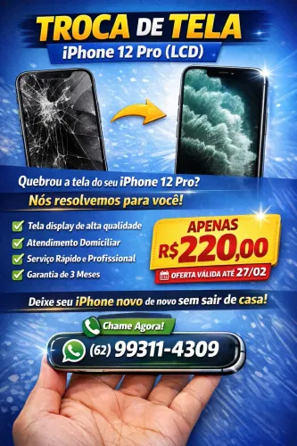 Tela IPhone 12 Pro Lcd + Película 