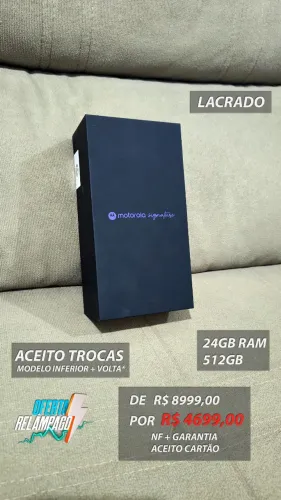 [LACRADO] Motorola Signature 24GB 512GB 6.8", câmera 8K (O TOP) + Nota Fiscal