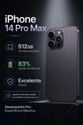 Iphone 14 ProMax 512GB IMPECÁVEL