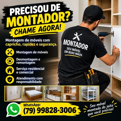Mudança e montador de móveis 24 horas