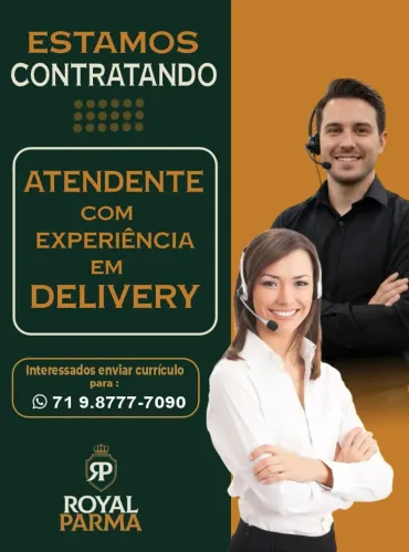 Vagas de Emprego: Atendente de Delivery e Auxiliar de Cozinha 