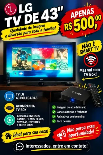 Tv LG 43'' ótimo estado
