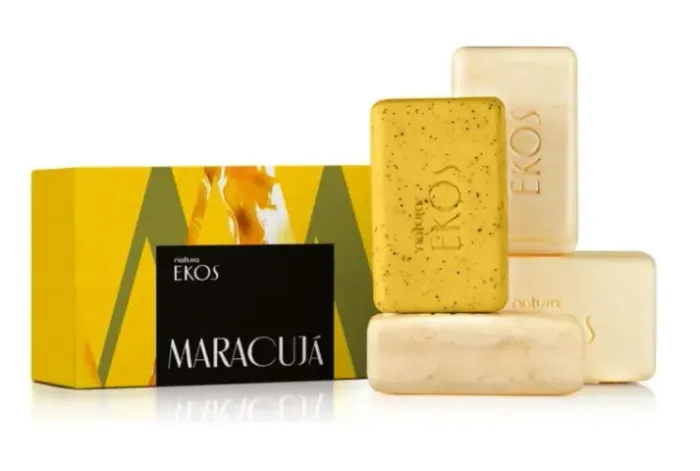 Sabonete Cremoso E Esfoliante Ekos Maracujá 4x100g - Natura