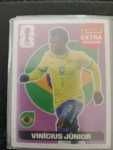 Extra sticker - legend Panini Vinícius junior bordo/roxo<br>Vinícius junior bordo/roxo