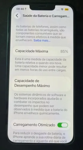 Iphone 13 128gb, Preto, BATERIA 85%, perfeito estado, único dono, todo original.