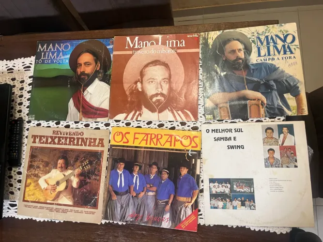 Coleção 11 LPs de Vinil Gaúchos Antigos