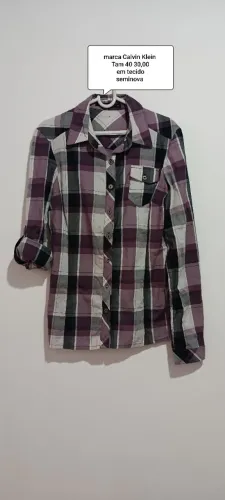 Blusa xadrez feminina