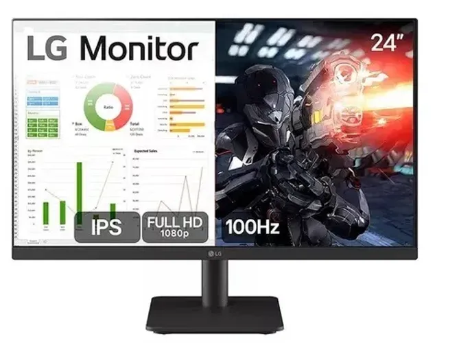 Monitor LG Gamer 24" 100Hz Full HD - 24MS500-B