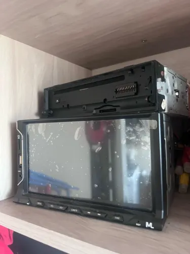 Multimídia 1 din 2 din kit com 4