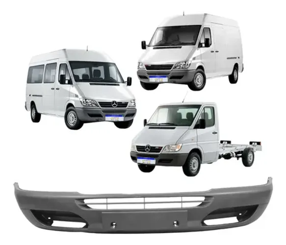 Parachoque Dianteiro Sprinter 2002 2003 2004 05 A 2011 Novo Preto