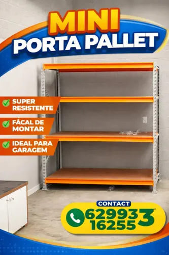 Mini porta pallet - reforçado para comércio