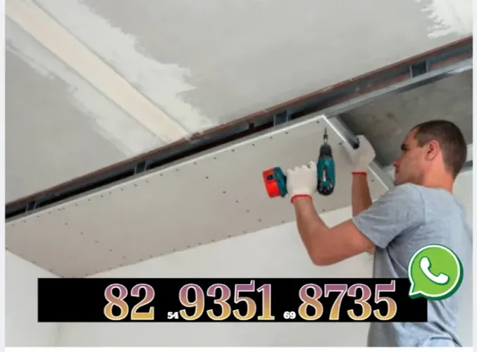 Forro modular drywall Forro vinílico Gesso