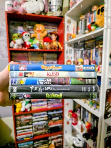 Lote DVD filmes stop-motion - 5 filmes