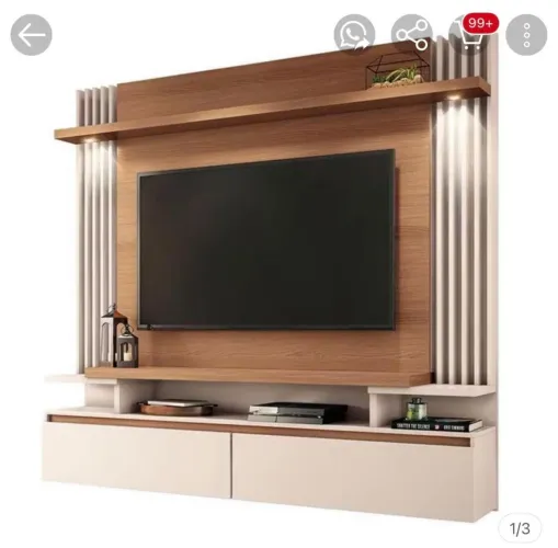 Painel suspenso com led