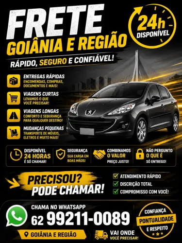    Fretes e Entregas Rápidas - 24h | Curta e Longa Distância