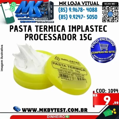 Pasta Termica Implastec Processador 15g
