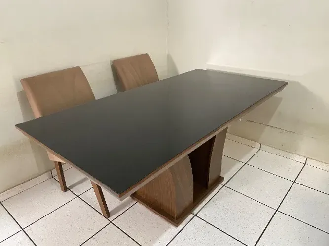 Mesa de jantar com 6 cadeiras 1,80x0,90